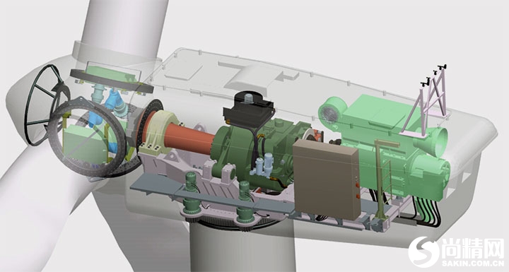 风力发电内部结构图图片
